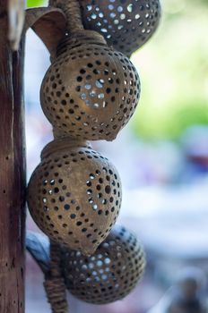 Coconut shell carving