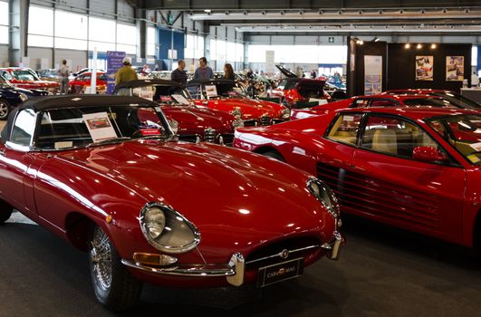 VERONA, ITALY - MAY 9: The municipality of Verona organizes a free gathering of sports and antique cars in Verona on Saturday, May 9, 2015.
Are exposed the most beautiful cars in the world.