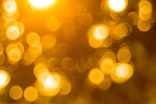 Bokeh gold colour abstract background