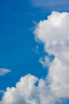 Blue sky with cloud background