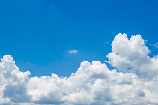 Blue sky with cloud background