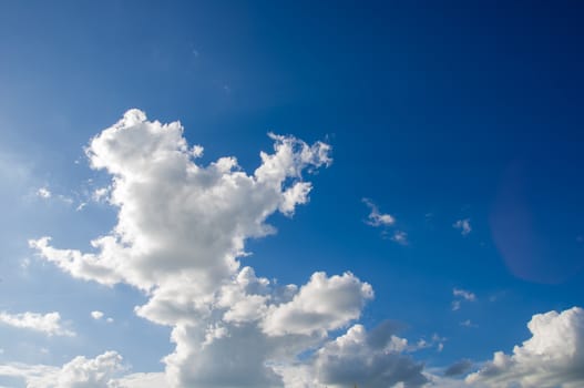 blue sky with cloud background