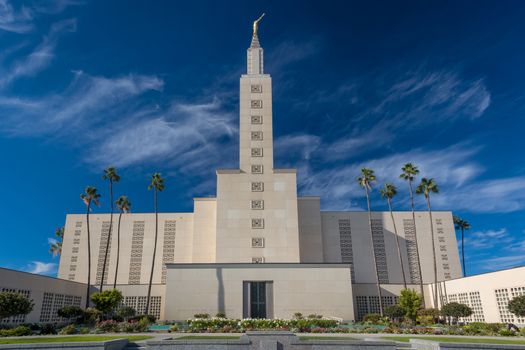SANTA MONICA, CA/USA - NOVEMBER 8, 2015: The Los Angeles California Temple. The temple is operated by The Church of Jesus Christ of Latter-day Saints.
