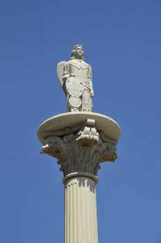 Unknown man on column in Fuengirola