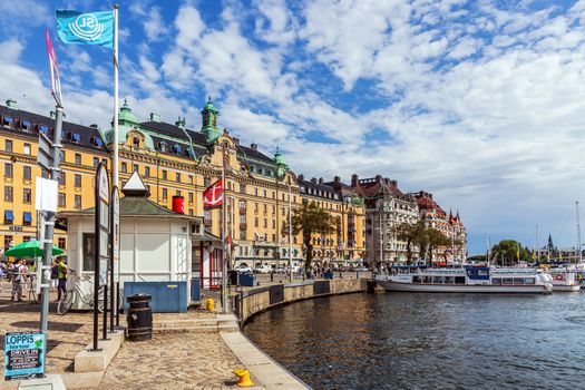 Scenes from Strandvagen,  a boulevard in Ostermalm district in Stockholm. Completed for the Stockholm World's Fair in 1897, nowadays considered the most prestigious avenue in town.