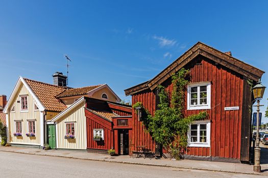 Small residential houses in Kalmar, city situated by the Baltic Sea with around 36k inhabitants, the seat of Kalmar Municipality and the capital of Kalmar County.