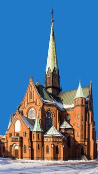 Neo-Gothic St. Joseph church in Katowice, Silesia region, Poland.