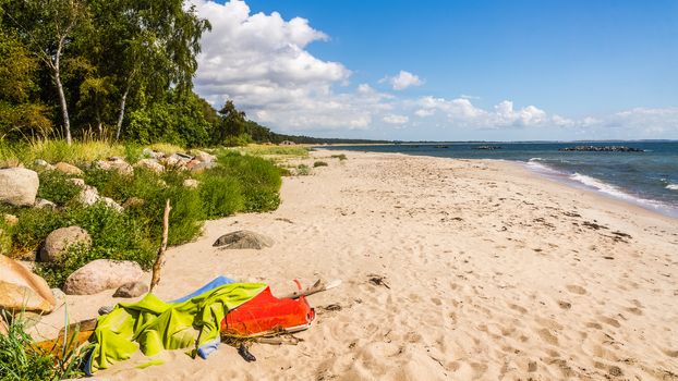 Beach view near Ystad, Scania region, Sweden.