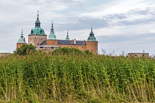 Legendary castle in Kalmar, Sweden. The castle dates back 800 years, reached its current design during the 16th century when rebuilt by Vasa kings.
