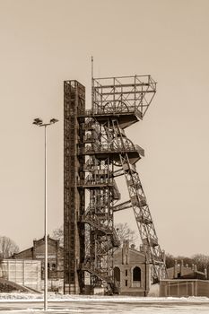 Mine shaft in Katowice, Poland