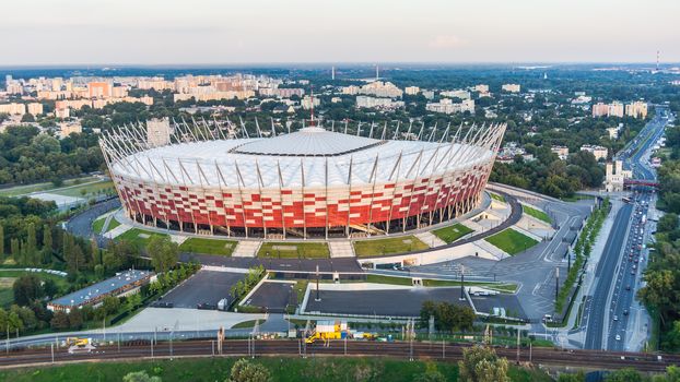 National Stadium in Warsaw, on May 19, 2013. Designed for UEFA EURO 2012, with its retractable roof and advanced infrastructure remains one of the most modern sport facility in Europe.