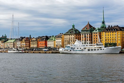 Overall view on Gamla stan (The Old Town). The town dates back to the 13th century and is the main attraction of the city with a rich collection of medieval architecture.