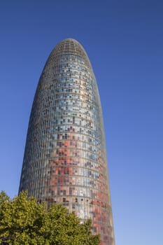 Barcelona, Spain - September 27, 2015: Torre Agbar