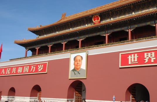 The image of Tiananmen square
