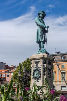 Monument to Charles XI of Sweden (1655-1697), king whose reign lasted from 1660 until his death at 1697.