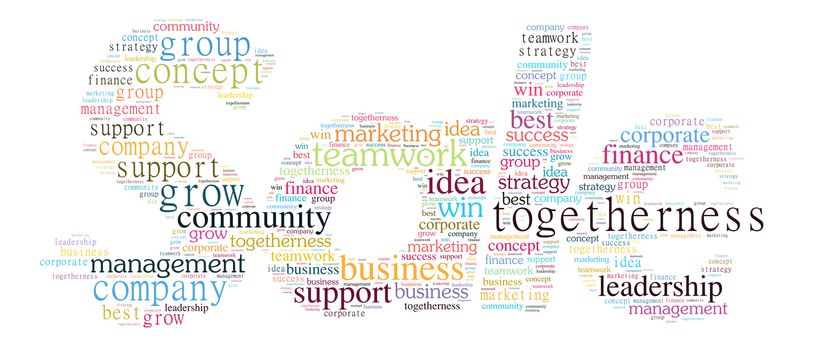 Business and sale strategy illustration word cloud concept