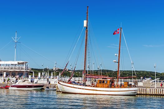 Scenes from the Sopot Marina. Place can accommodate 103 yachts in total, including 40 berths for larger boats with a length of 10-14 m and 63 for boats up to 10 m.