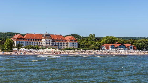 Five stars Sofitel Grand Sopot. Stylish hotel, built in 1927 in Art Noveau and neo-baroque style, remains one of the most recognizable landmarks of the resort.