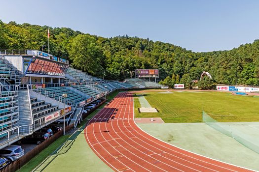 The Forest Stadium in Sopot built in the years 1923-1926 to commemorate 100th anniversary of establishing first baths in Sopot, a major health-spa and tourist resort in Poland.