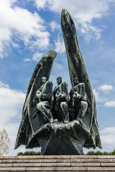 Monument to Polish Soldier, taken on April 27, 2013. Designed by  Bronislaw Chromy and Jerzy Pilitowski, unveiled in 1978, commemorates Polish soldiers who died in WW II.