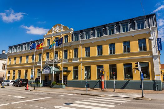 Hotel Continental in Ystad. The hotel features in the well-known series based on Henning Mankell’s novels as a favorite place of fictitious hero,  inspector Wallander.