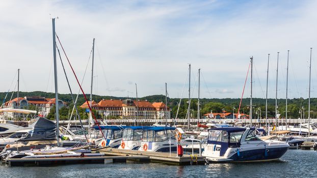 Five stars Sofitel Grand Sopot. Stylish hotel, built in 1927 in Art Noveau and neo-baroque style, remains one of the most recognizable landmarks of the resort.