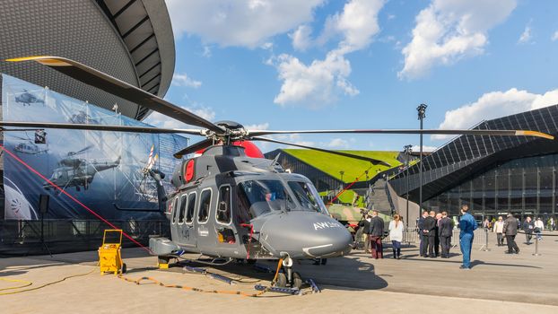 Presentation of the AW149 multi-purpose helicopter during European Economic Congress, the largest event of this kind in Central Europe, held on 20-22 April, 2015.