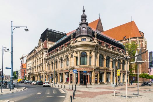 The Monopol Hotel in Wroclaw, a five-star property built in 1892 in Art Nouveau and Neo-Baroque styles. Hotel has two restaurants (Polish and Mediterranean), spa and wellness.