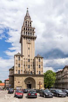 St. Nicholas Cathedral in Bielsko-Biala built in 1447. Many times rebuilt, reached its final shape in 1912, combines elements of architectural styles from Gothic to Modernism.