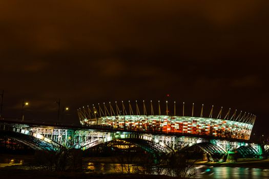 National Stadium in Warsaw. Designed for UEFA EURO 2012, with its retractable roof and advanced infrastructure is one of the best sport facility in Europe.