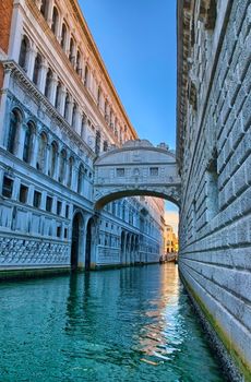 Venice - Bridge of Sighs, Ponte dei Sospiri, Italy, HDR