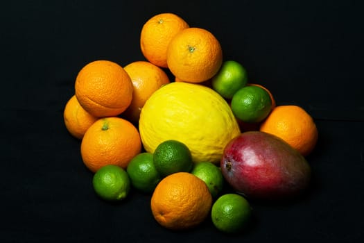 Plate of fruits shot in studio