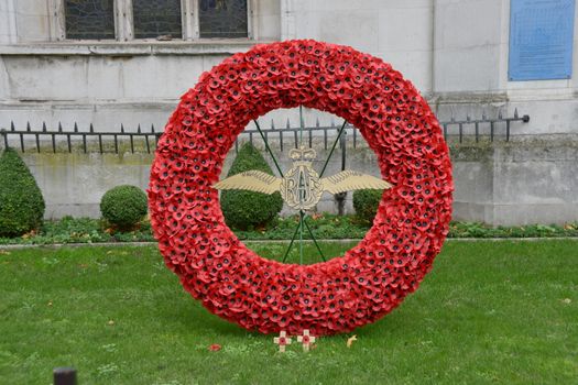 Royal Air Force remembrance day giant wreath