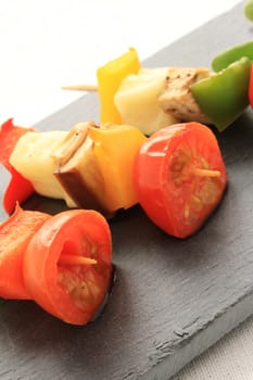 vegetable kebab canape