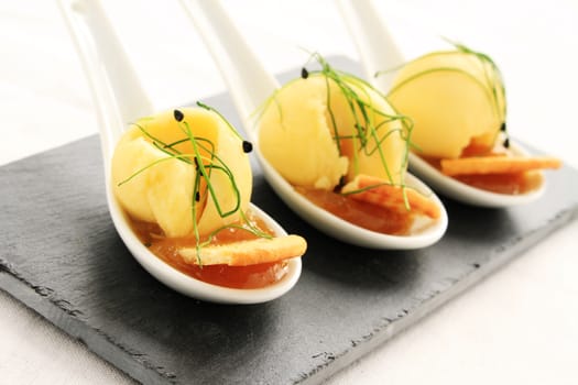 cheese canape appetizer