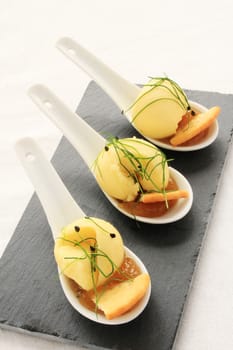 cheese canape appetizer