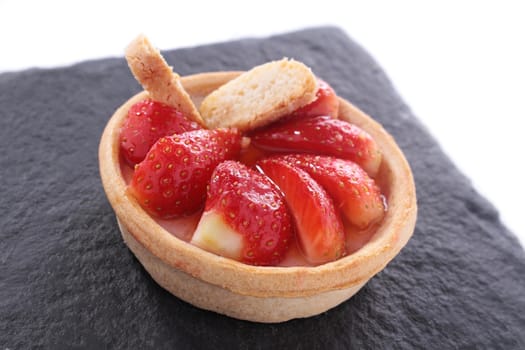 fresh strawberry tart dessert