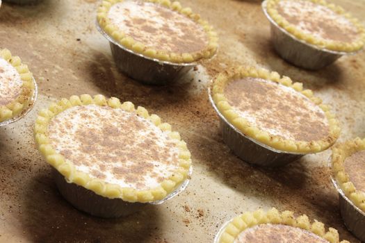 unbaked custard tarts