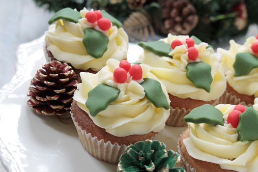 Christmas cup cakes