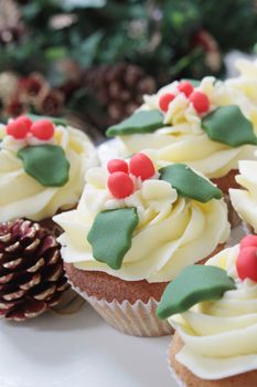 Christmas cup cakes