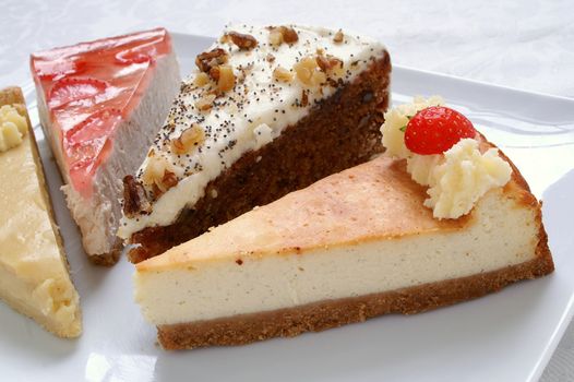 cheese cake portion selection