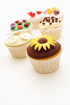 decorated cup cakes