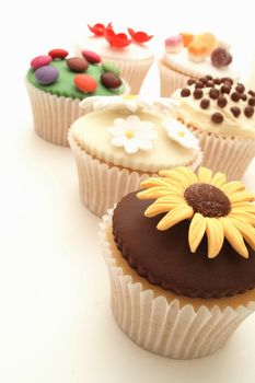 decorated cup cakes