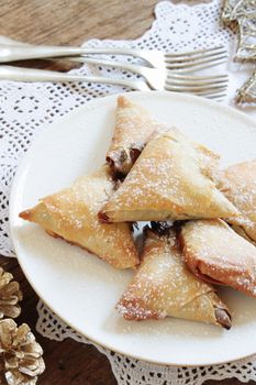 Christmas mincemeat samosas