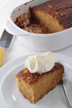 sponge cake pastry dessert