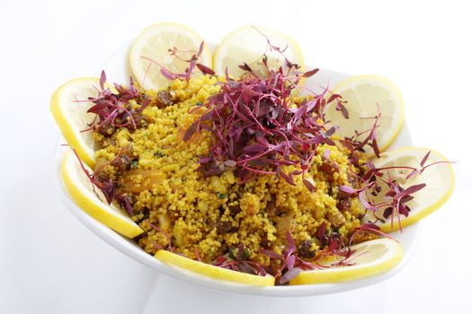 couscous  salad in bowl