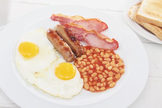 traditional full English breakfast