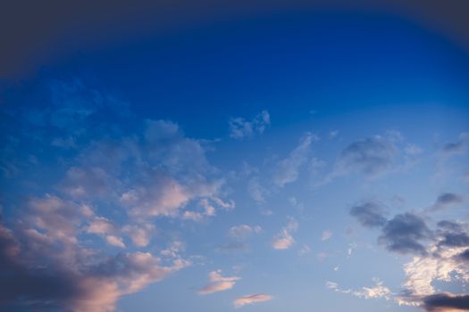 Cloudy blue sky abstract background, blue sky background with tiny clouds