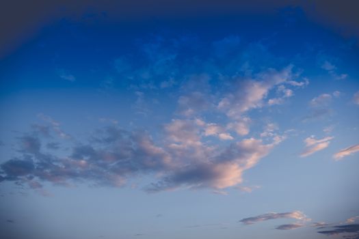 Cloudy blue sky abstract background, blue sky background with tiny clouds