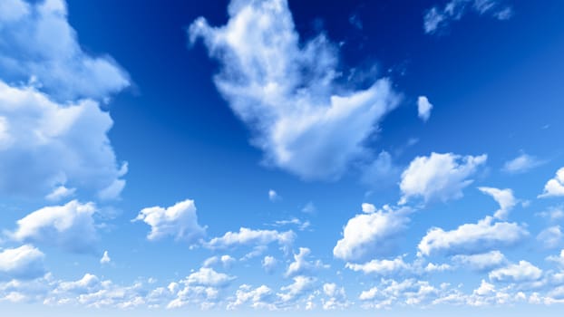 Cloudy blue sky abstract background, blue sky background with tiny clouds, 3d illustration